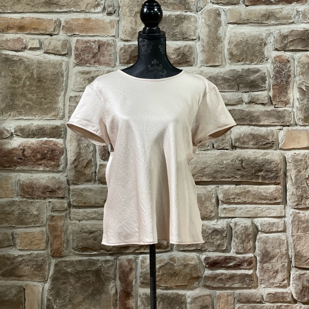 NWOT Express- Textures Satin Blouse, Size L